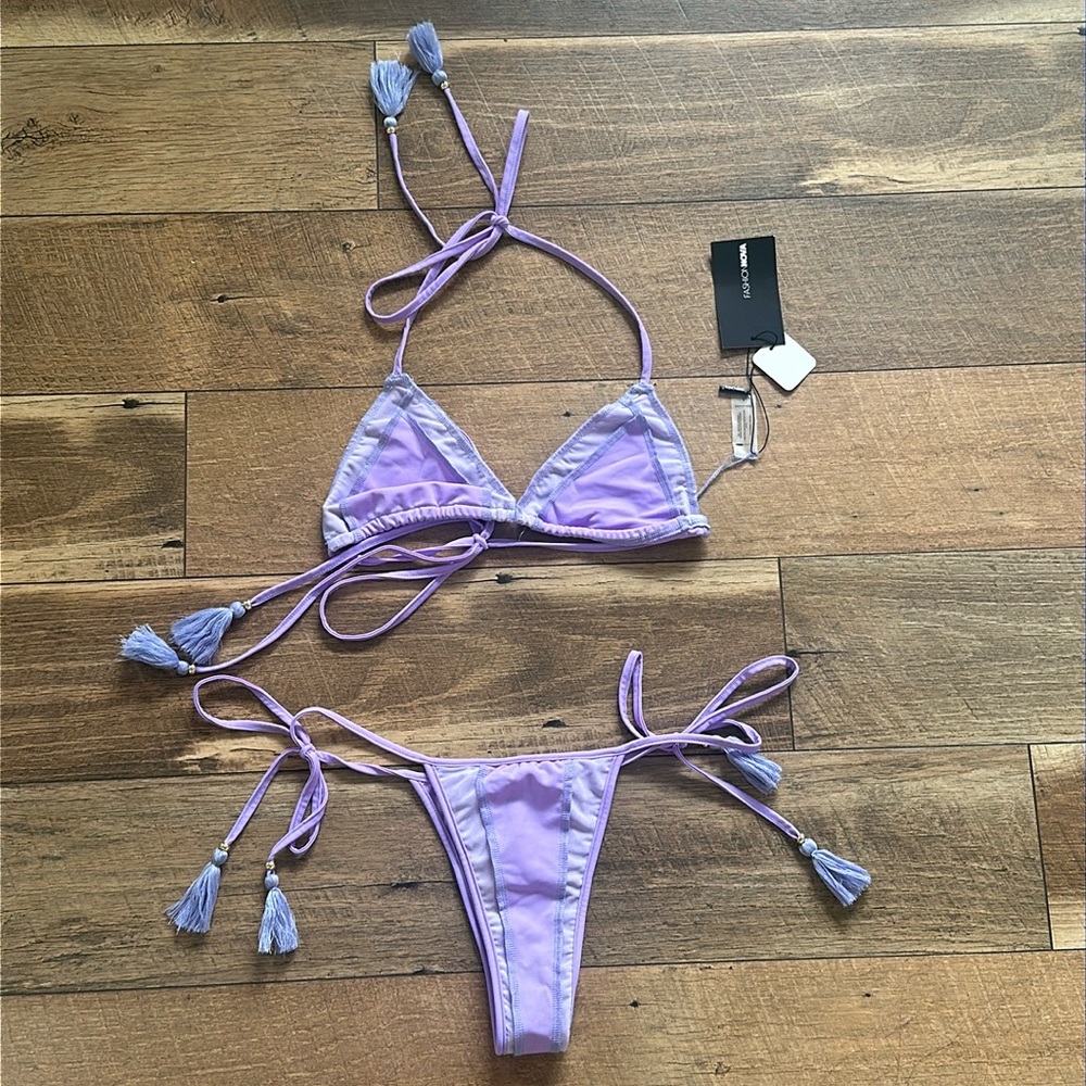 NWT - Fashion Nova Cancun Cutie 2 piece bikini set - size small